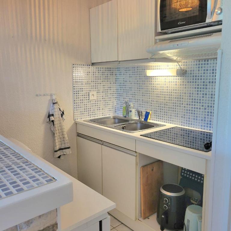 Grand studio cabine 4 personnes Clim Très bien situé - Apartment mit 1 Schlafzimmer - 6