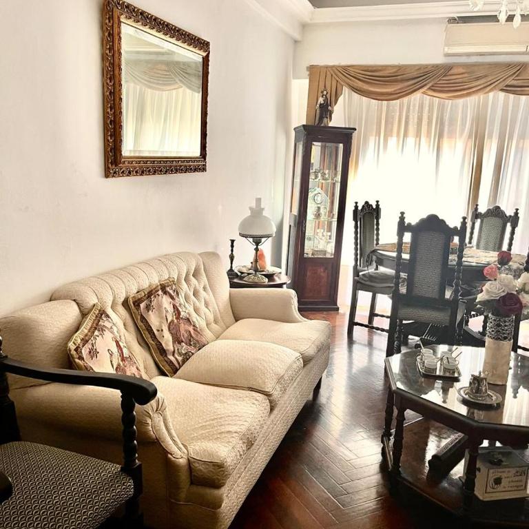 2 Habitaciones en departamento central para 5 personas con cochera al frente - Habitación Doble - 2 camas - 1