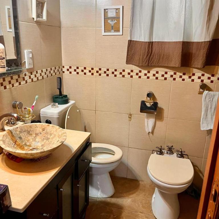 2 Habitaciones en departamento central para 5 personas con cochera al frente - Habitación Doble - 2 camas - 2