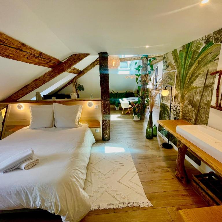 Nid douillet sous les toits avec jacuzzi - Appartement 1 Chambre - 3