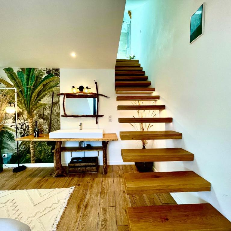Nid douillet sous les toits avec jacuzzi - Appartement 1 Chambre - 11