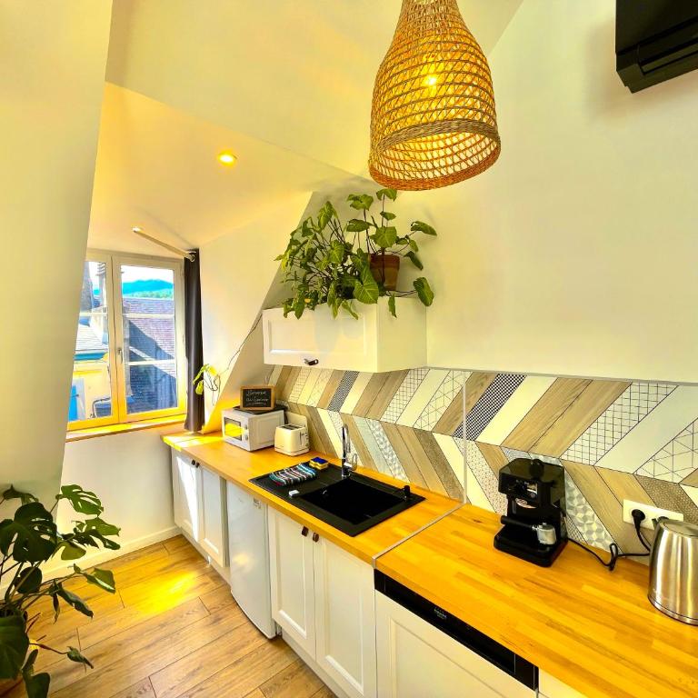 Nid douillet sous les toits avec jacuzzi - Appartement 1 Chambre - 20