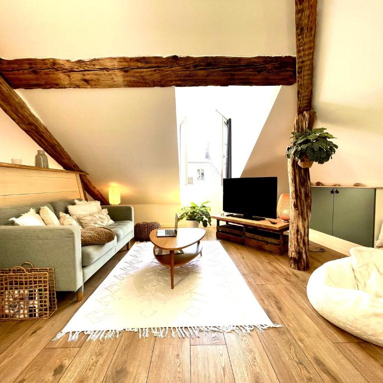 Nid douillet sous les toits avec jacuzzi - Appartement 1 Chambre - 21