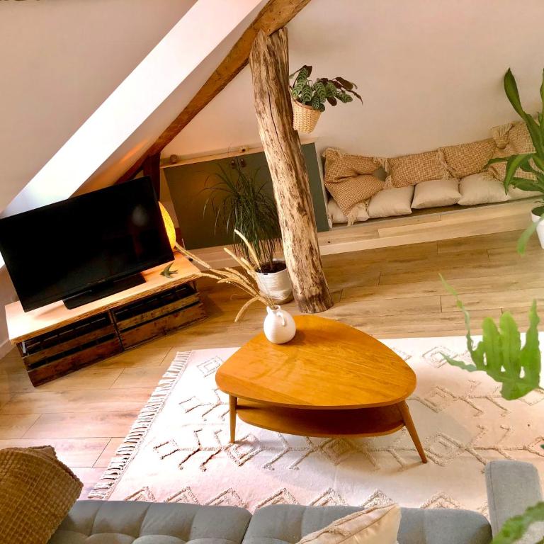 Nid douillet sous les toits avec jacuzzi - Appartement 1 Chambre - 32
