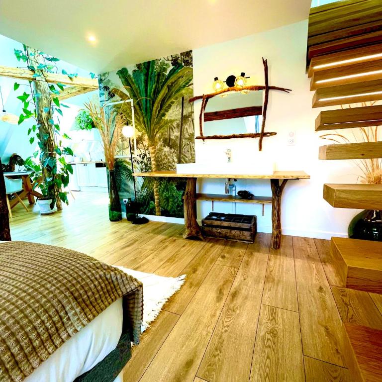 Nid douillet sous les toits avec jacuzzi - Appartement 1 Chambre - 48