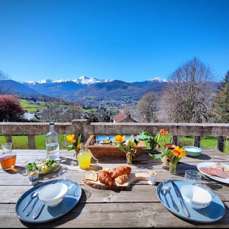 Appartement indépendant au HI PYRENEES - Maison d'hôtes de charme pour vos vacances & ski - Jardin privé de 4000 m2 face au Pic du Midi - 6 min en voiture de Bagnères & 30 min en bus jusqu'à La Mongie et Lourdes - Apartment mit 1 Schlafzimmer - 2