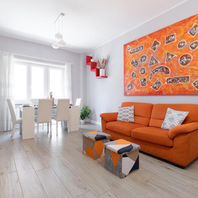 Sea View Rome Luxe Stay - 7 pax, 2 baths, 100mt from the sea, A-C, terrace - Appartamento con 2 Camere da Letto - 3