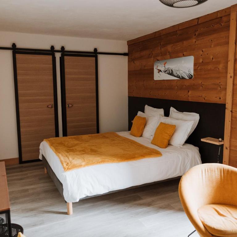 Les 9 Névés, Restaurant & Chambres d'hôtes - Chambre Double Deluxe - 1