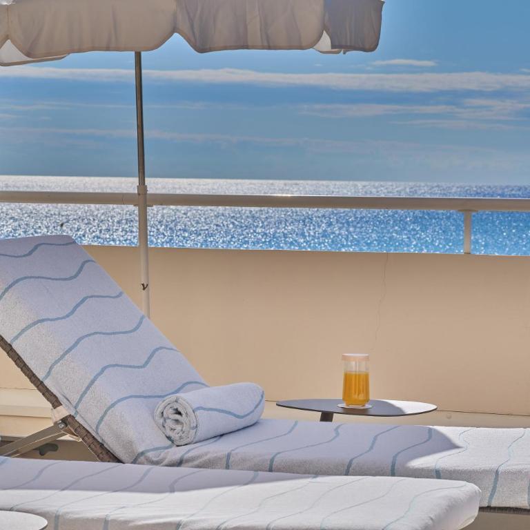 La Réserve de Beaulieu - Deluxe Doppelzimmer mit Terrasse mit Meerblick - 2