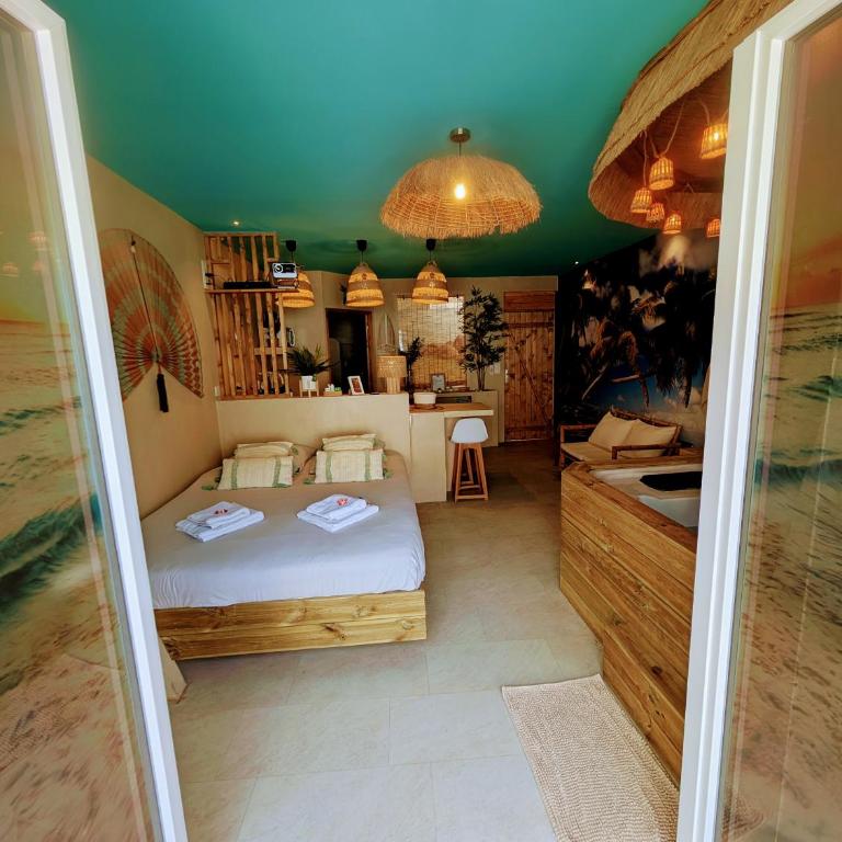 Les Spas de la Mer, Appart&Spa Aloha, 100m de la plage, Plein cœur du Grau - Appartamento con 1 Camera da Letto - 4