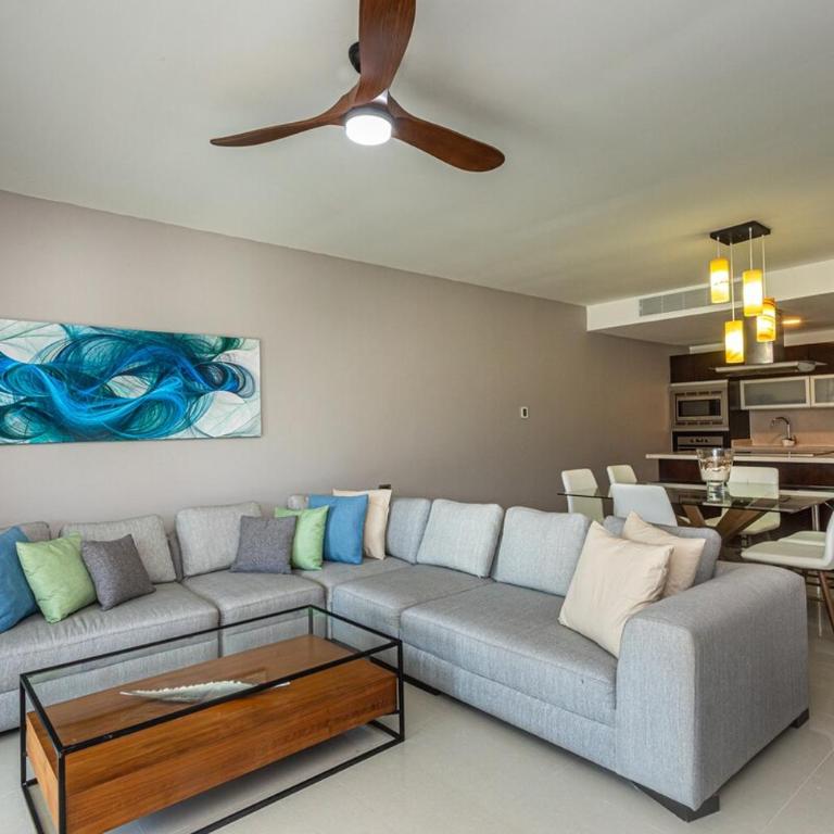 Condo beach front 2BR 3BATH Family BIG pool Jacuzzi Tenis Gym Spa - Apartamento de 2 dormitorios - 24