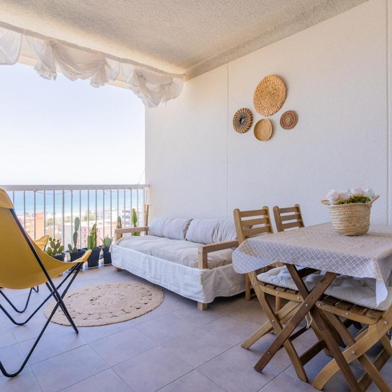 Seaview Apartment in Canet with Rooftop Pool - Apartment mit 2 Schlafzimmern - 14