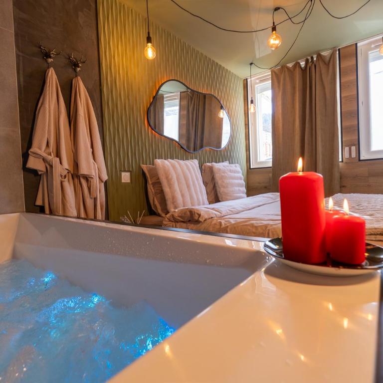 Ecrin des Alpes, Jacuzzi, Netflix, Ambiance chalet - Appartement 1 Chambre - 22