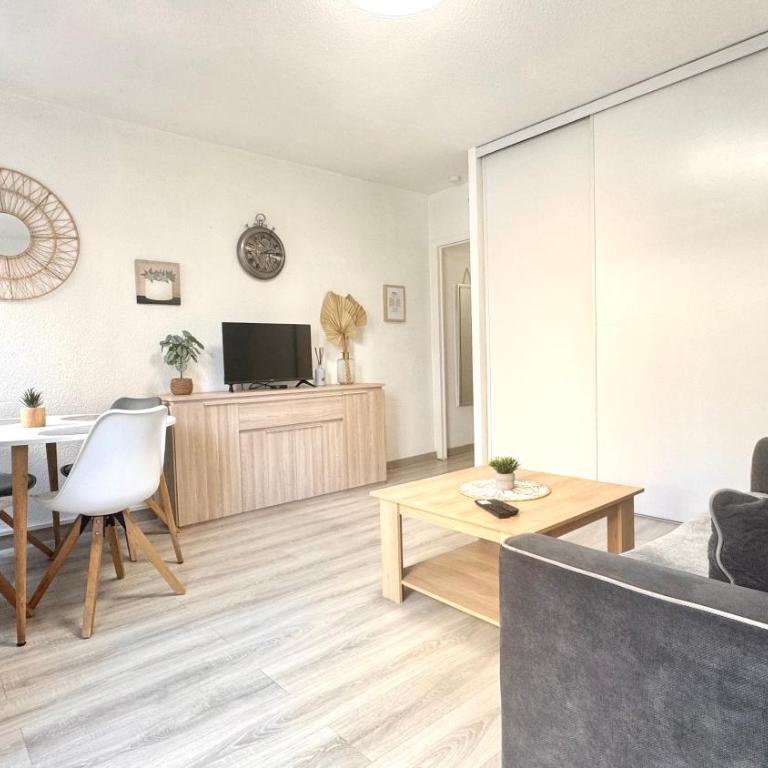 Méditerranée, 2 pièces très calme, clime, centre ville - Apartamento de 1 dormitorio - 3