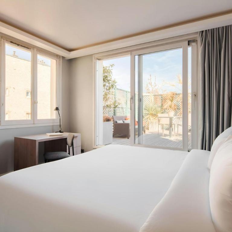 L'Edmond Hotel Parc Monceau - Chambre Deluxe avec kitchenette et terrasse - 3