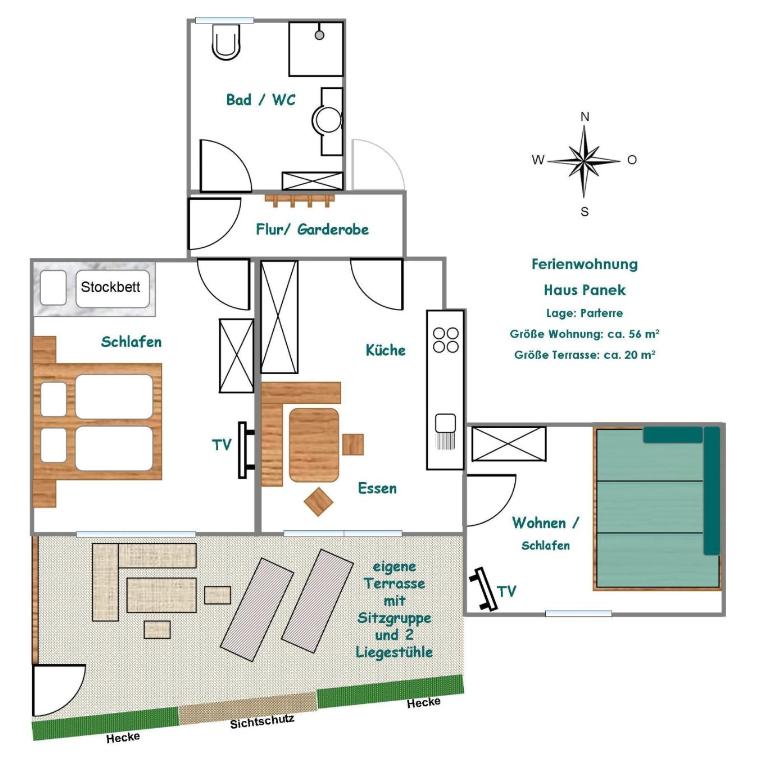 Panek, Haus - Apartment mit 1 Schlafzimmer und Dusche - 19