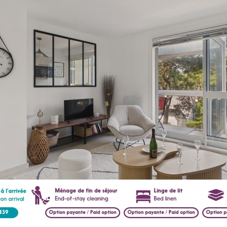 A 350m de la plage, appartement pour 2 - balcon - Apartment - 3