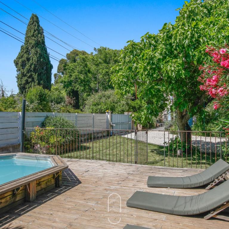 Le Mas de Lila , vieux mas en pierres avec piscine - Villa - 1