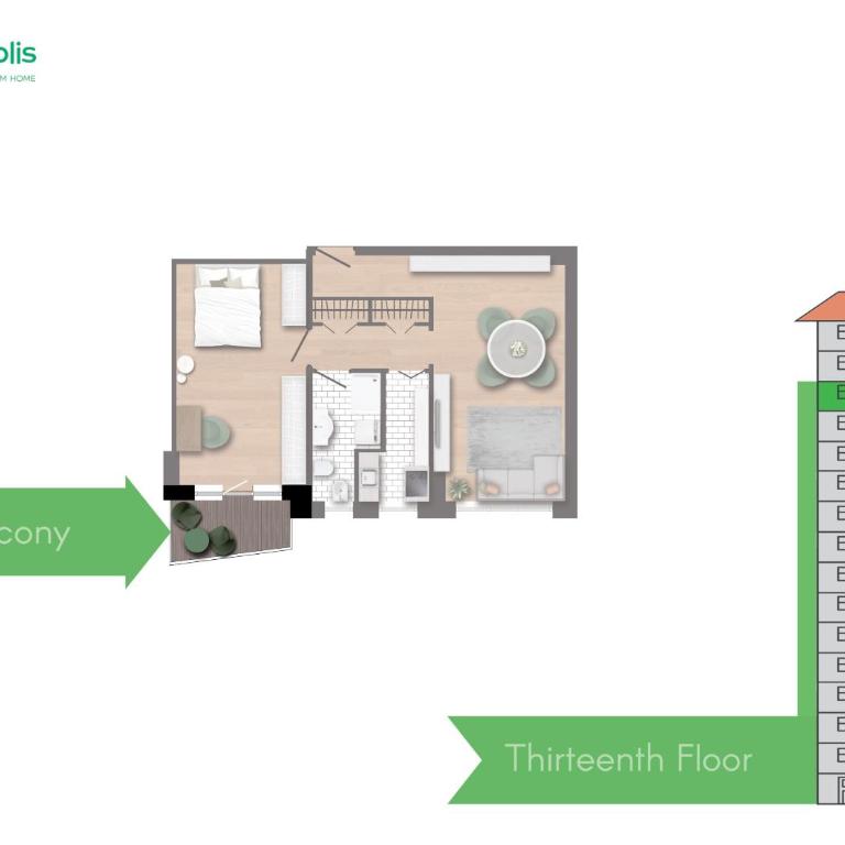 Skyline view Biancamano 1 bdr with balcony by Rentopolis - Appartamento con Vista e Balcone - 65
