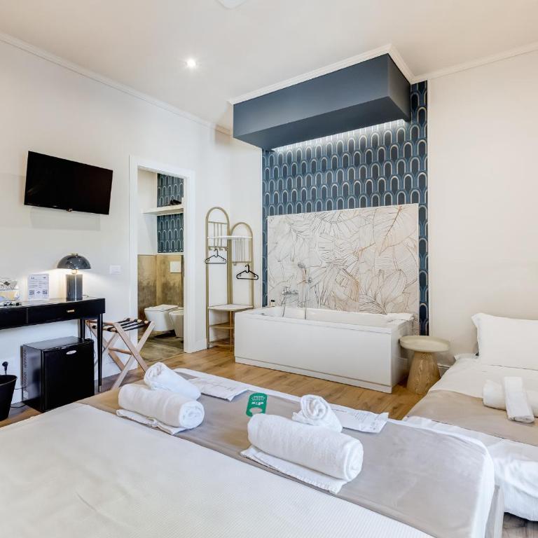 Vivilo Collection - Charme 24 Suites - Close to Via Veneto - Camera Tripla con Vasca - 16