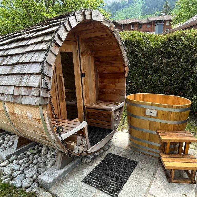 Tiki Lodge - hot tub & sauna - Chalet mit 3 Schlafzimmern (6 Personen) - 73