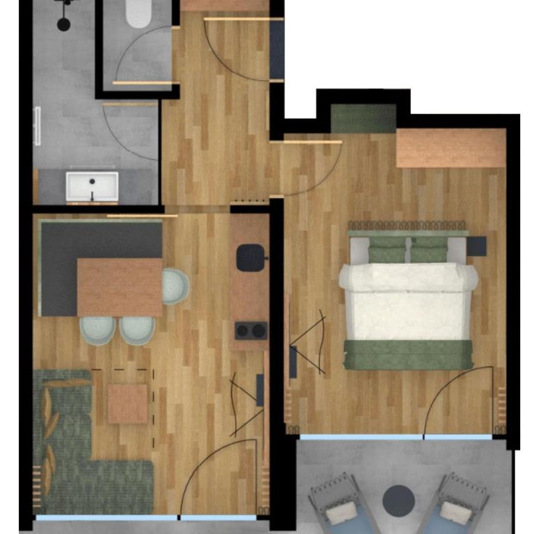 PACHMAIR 1453 apart resort - Modernes Apartment Deluxe - 1 Schlafzimmer - 1