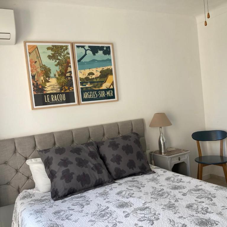 chambre d'hôtes Villa Côte Vermeille - Chambre Double avec Balcon - 5