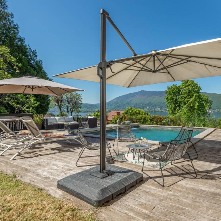 M062 Jolie villa Veyrier-du-lac avec Jacuzzi et vue sur lac - Maison 3 Chambres - 4