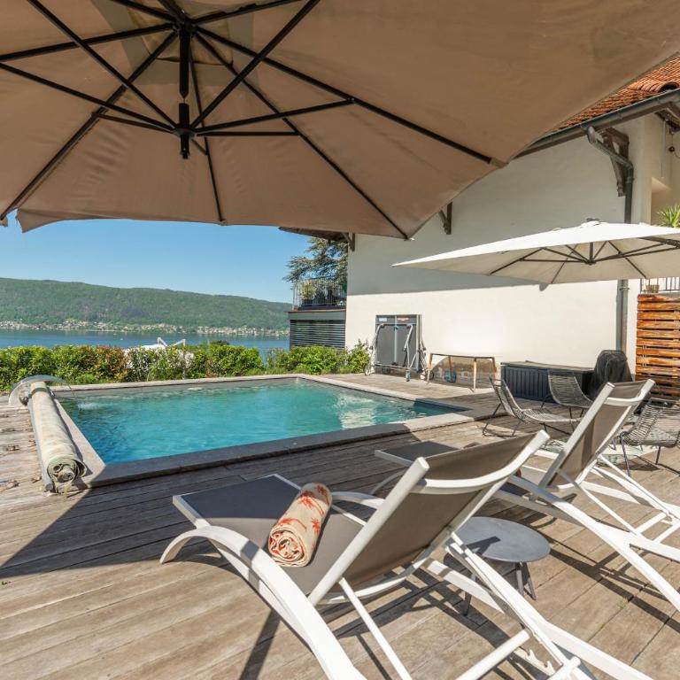 M062 Jolie villa Veyrier-du-lac avec Jacuzzi et vue sur lac - Maison 3 Chambres - 12