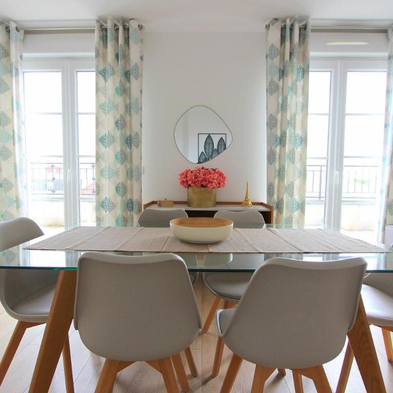 DANUBE4 Top floor apartment 6-8pers Disneyland - Apartment mit 3 Schlafzimmern und Balkon - 4