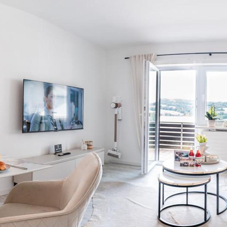Allgäu Living l Alpsee Panorama - Immenstadt im Allgäu - mit Sonnigen Balkon & Parkplatz - Apartment mit 1 Schlafzimmer und Seeblick - 42