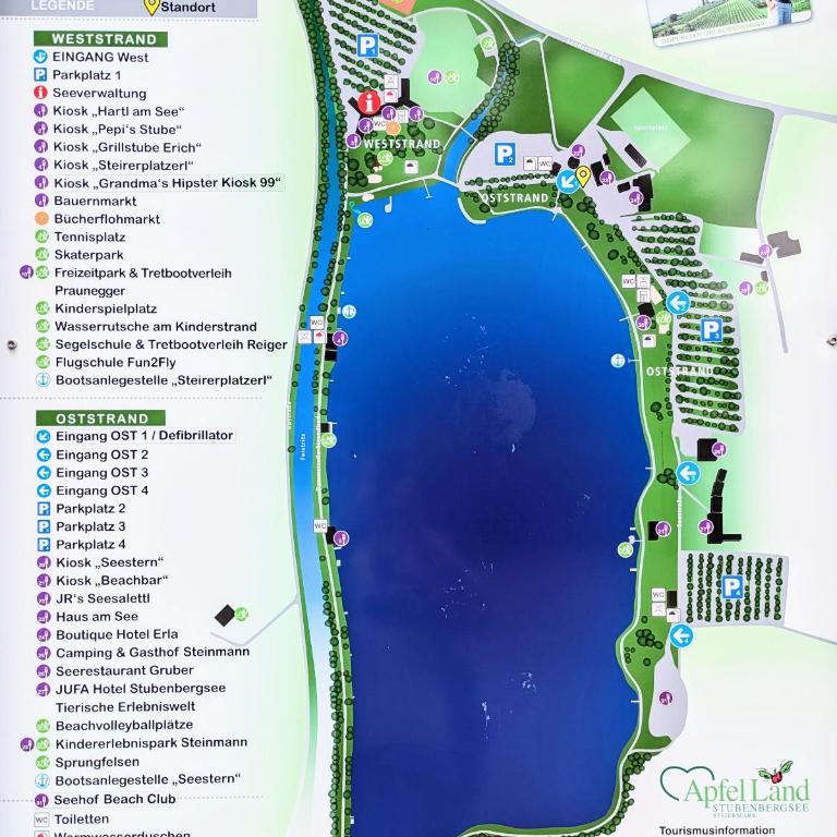 Zwei Schlafzimmer Ferienapartment Anna am Stubenbergsee inklusive vier E-Bikes - Apartment mit 2 Schlafzimmern - 30