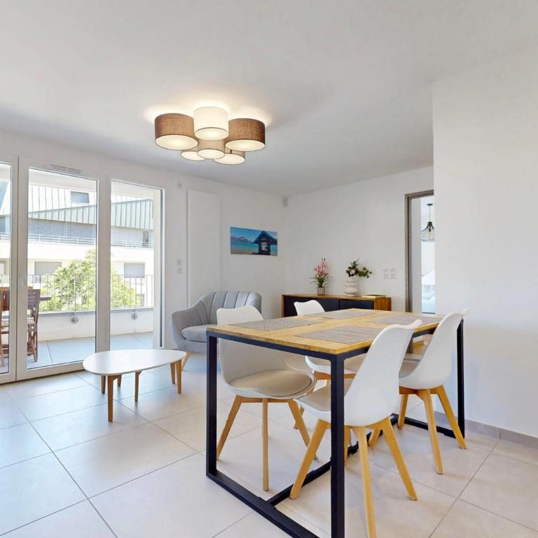 Côté Jardin joli T2 avec garage à 100m du lac - Apartamento - 7