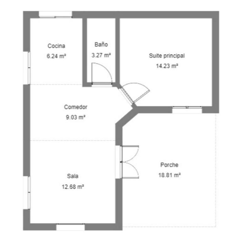 cabaña naranja - Casa con 1 dormitorio - 5