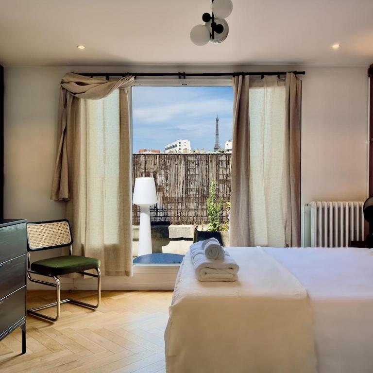 Cocoon 6p, Terrace with Eiffel Tower & Seine View - Appartamento con 1 Camera da Letto - 55