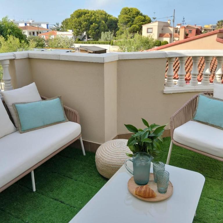 DENIA Playa Santa Ana Adosados - Cómodo apartamento con Piscina, Terraza y Parking, a 2 minutos de la playa - Apartamento de 2 dormitorios - 54