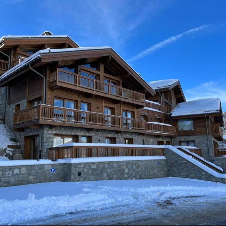 Magnifique 4 pièces de luxe pour 6 personnes - vue exceptionnelle - idéal pour une famille ou des amis - proche des pistes - Méribel Mottaret - Apartment mit 3 Schlafzimmern und Bergblick - 27