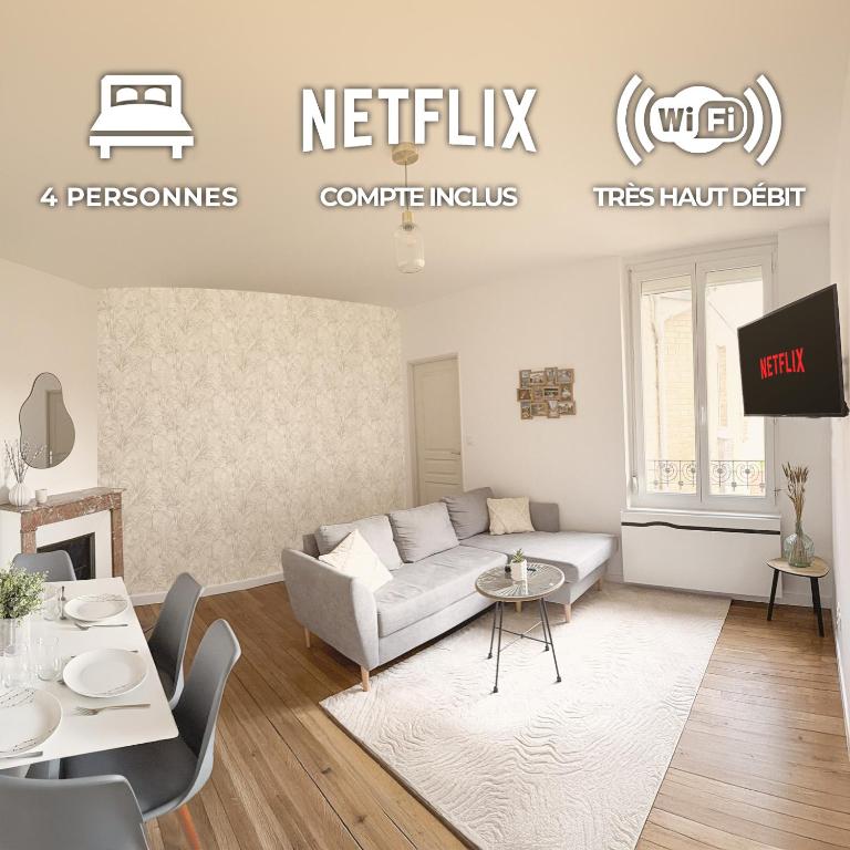 Spring - Centre-Ville - Gare - Spacieux - Netflix - Appartamento con 2 Camere da Letto - 1