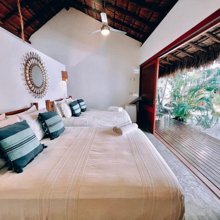Mimosa Tulum - Habitación Deluxe con 2 camas grandes - 16