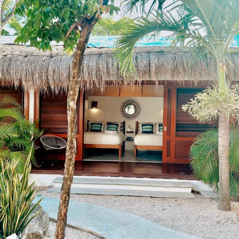 Mimosa Tulum - Habitación Deluxe con 2 camas grandes - 15