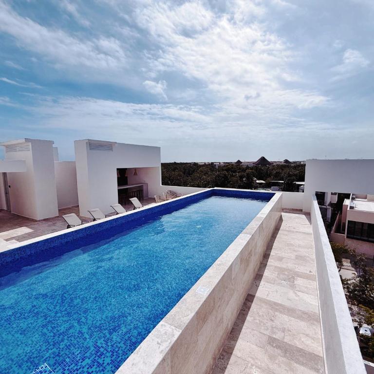 2BD with private Balcony & Jacuzzi Aldea Zama View - Two-Bedroom Apartment with Balcony - 21