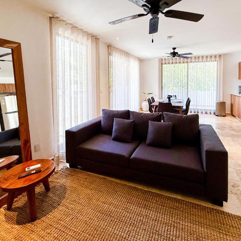 2BD with private Balcony & Jacuzzi Aldea Zama View - Two-Bedroom Apartment with Balcony - 7