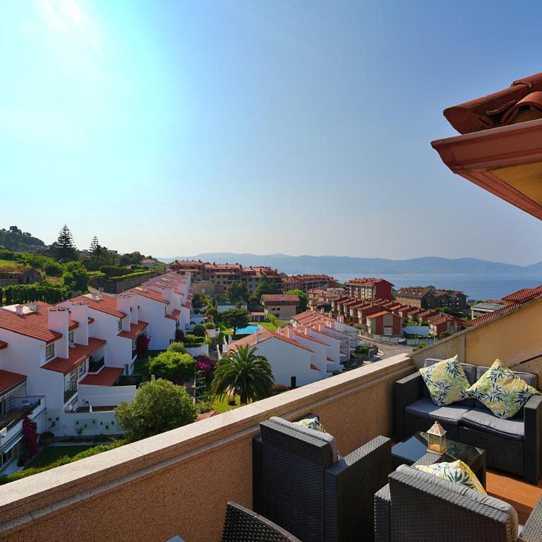 Ático con piscina y vistas en Sanxenxo - Apartamento de 2 dormitorios con terraza y vistas al mar - 16