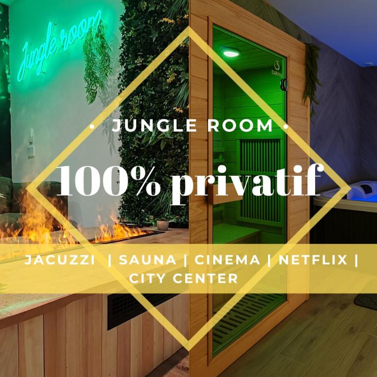 Jungle Room - Sauna, Jacuzzi, Cinéma - Hyper Centre - Appartement Supérieur avec Sauna - 1