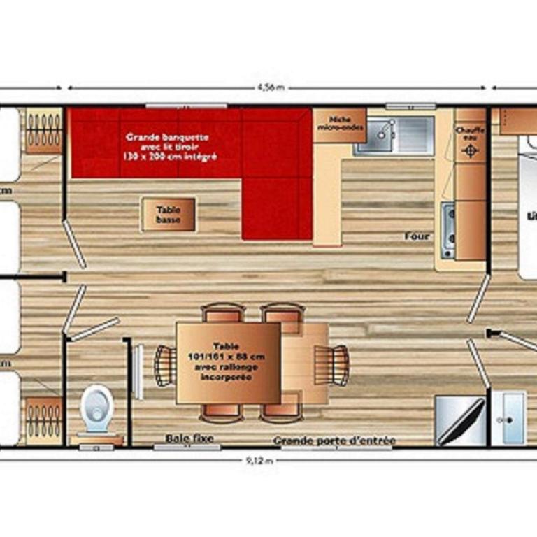 Mobil Home - Bungalow Familial de 40 m² - 8