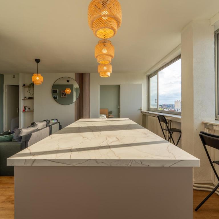 Toulouse Appartment 3 bedrooms balcony panoramic view - 10 min Train station & Metro - Apartment mit 3 Schlafzimmern - 25