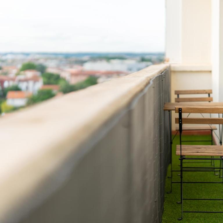 Toulouse Appartment 3 bedrooms balcony panoramic view - 10 min Train station & Metro - Apartment mit 3 Schlafzimmern - 7
