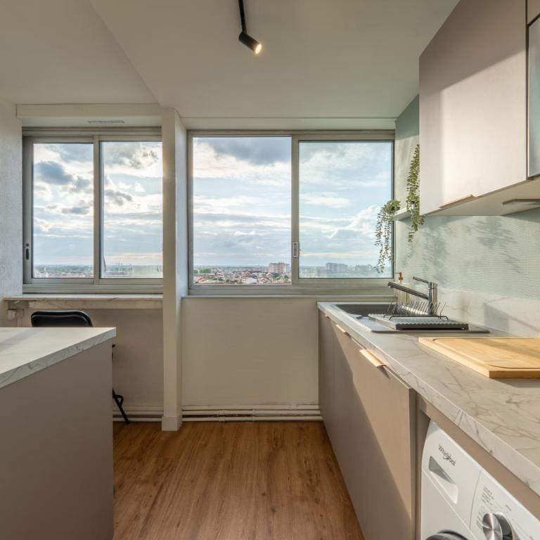 Toulouse Appartment 3 bedrooms balcony panoramic view - 10 min Train station & Metro - Apartment mit 3 Schlafzimmern - 29