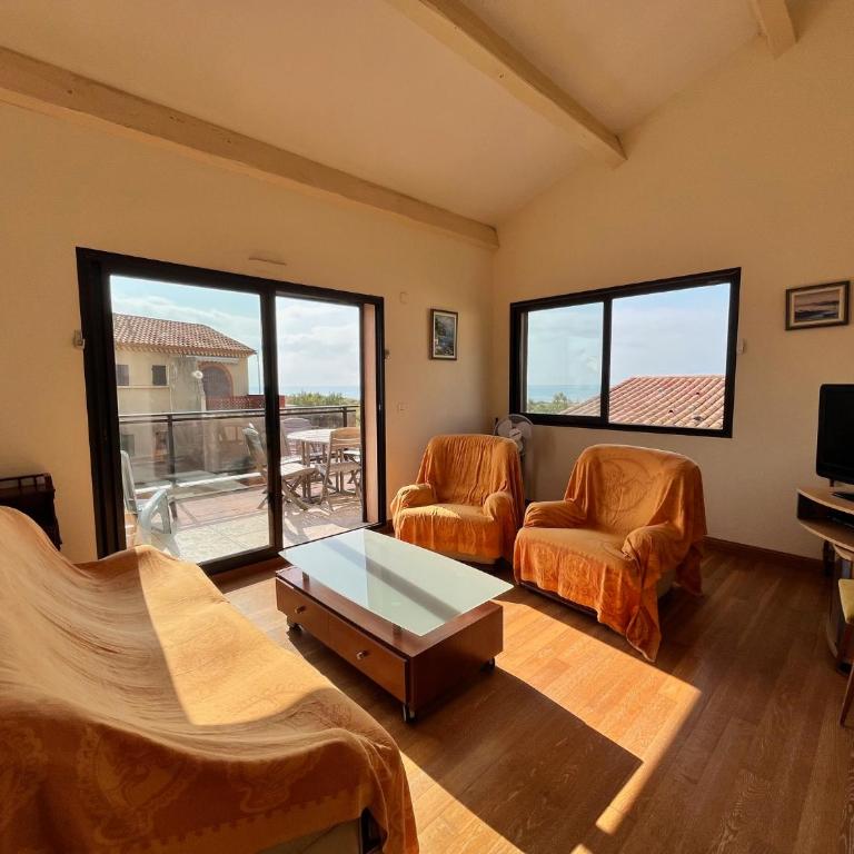 VUE MER Maison individuelle 30 m de la plage 4 chambres 10 couchages jardin parking LXRM26 - Maison 4 Chambres - 3