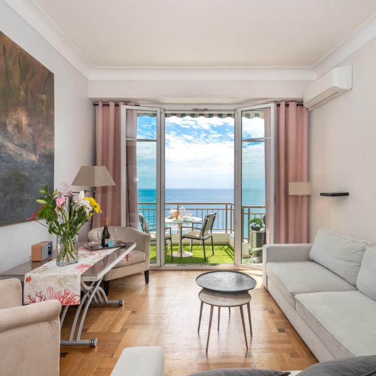 "Le Méditerrannée" by EnjoyNice, breathtaking sea view, 2 terraces and Airco - Appartement 1 Chambre - 5